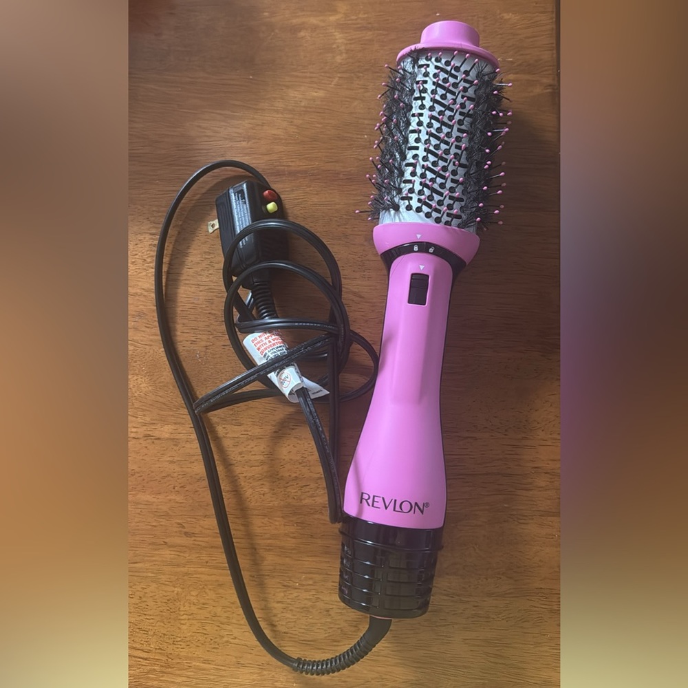 Revlon Pink and Black Hair Dryer Brush